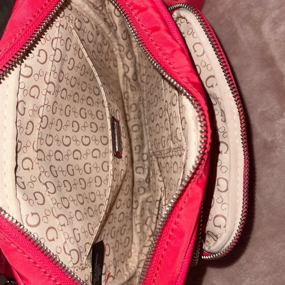 GUESS LOS ANGELES Red-Orange* CROSSBODY BAG WITH POUCH ** - Picture 2 of 5